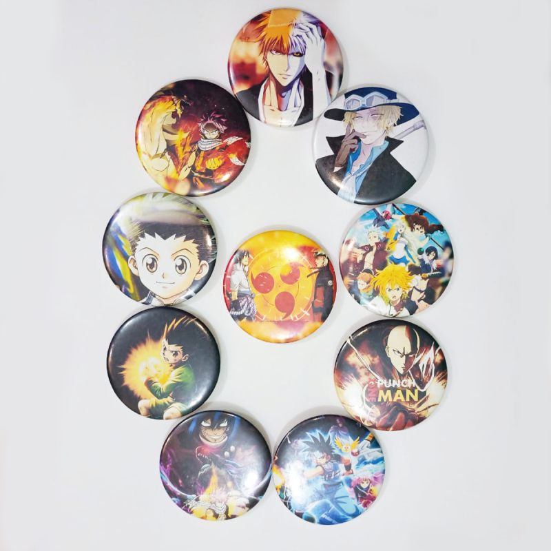 plastic pins anime characters