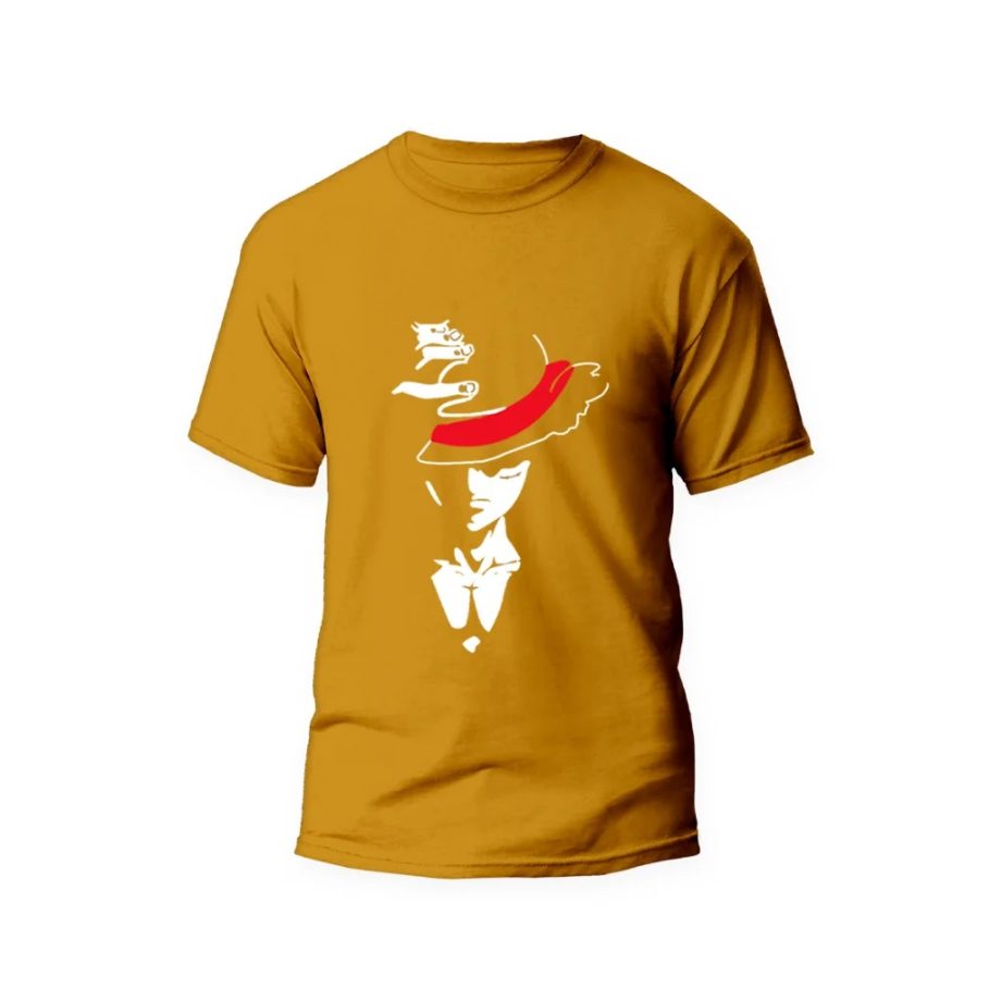 One Piece Monkey D Luffy T-Shirt Yellow Color