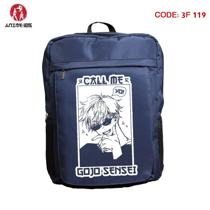 شنطة كحلي ووتر بروف أنمي جوجوتسو كايسن شخصية ساتورو جوجو