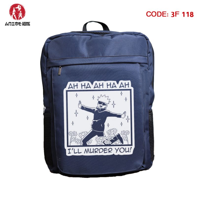 شنطة كحلي ووتر بروف أنمي جوجوتسو كايسن شخصية ساتورو جوجو