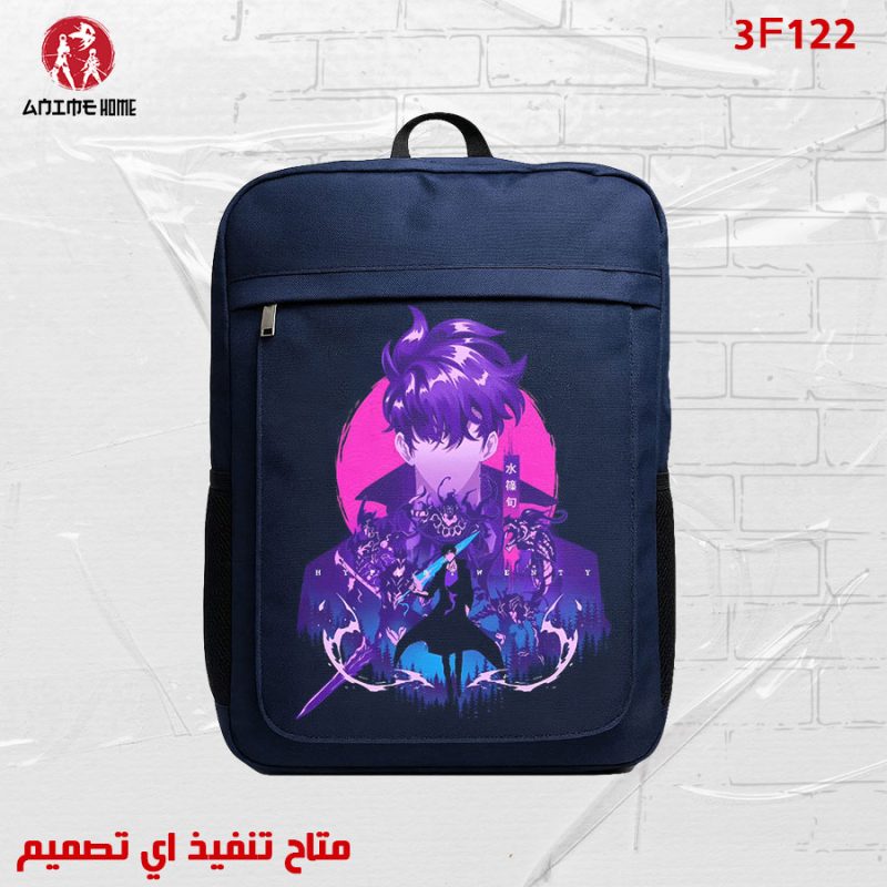 شنطة كحلي ووتر بروف أنمي سولو ليفلينج شخصية سونغ جين وو