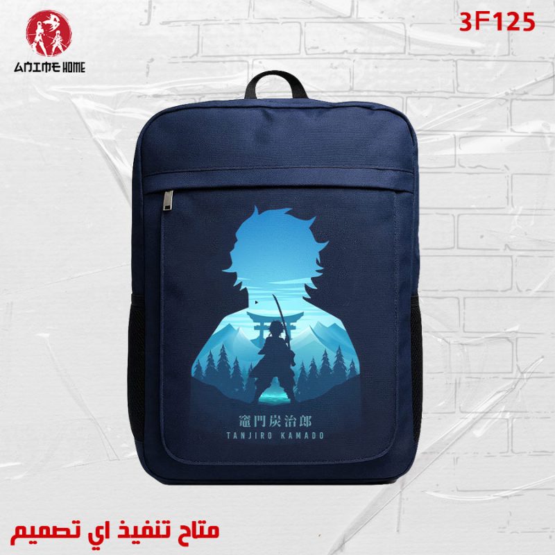 شنطة كحلي ووتر بروف أنمي قاتل الشياطين شخصية تانجيرو كامادو