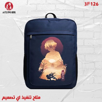 شنطة كحلي ووتر بروف أنمي قاتل الشياطين شخصية زينيتسو أغاتسوما