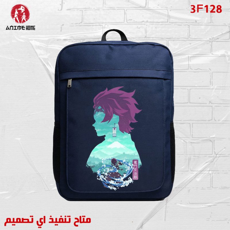 شنطة كحلي ووتر بروف أنمي قاتل الشياطين شخصية تانجيرو كامادو