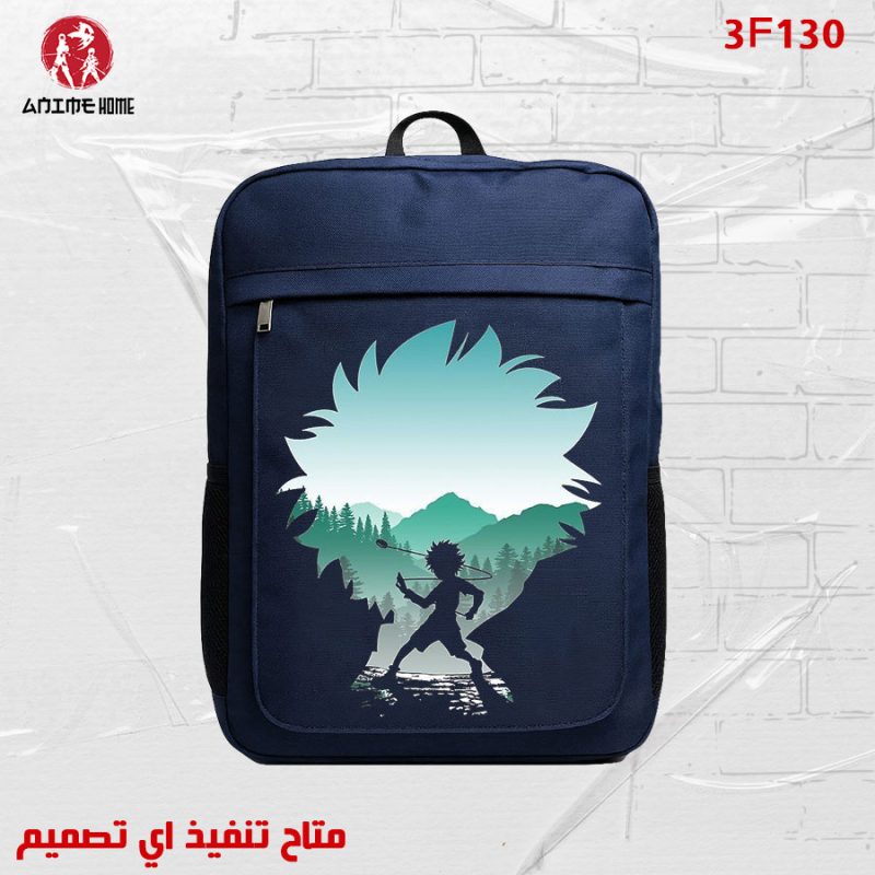 شنطة كحلي ووتر بروف أنمي هنتر × هنتر شخصية كيلوا زولديك.