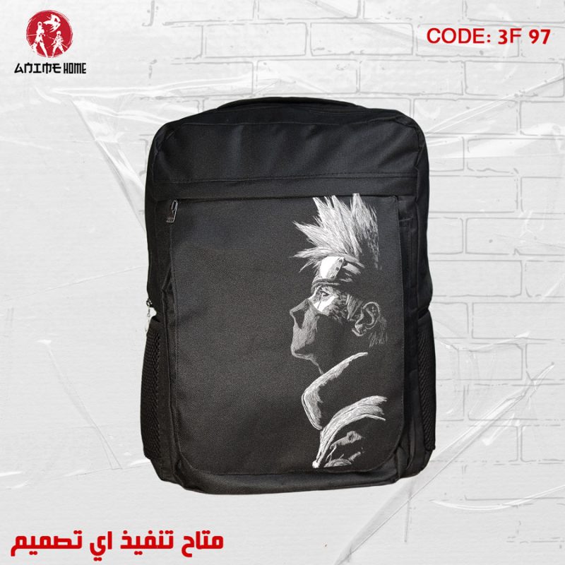شنطة أسود ووتر بروف أنمي ناروتو شيبودن شخصية هاتاكي كاكاشي