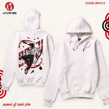 هودي ابيض انمي رجل المنشار | شخصية دينجي