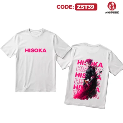 تيشرت أبيض أنمي لشخصية هيسوكا مورو (Hisoka Morow)
